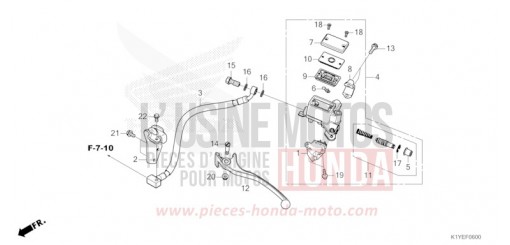 REAR BRAKE MASTER CYLINDER WW125SS de 2025